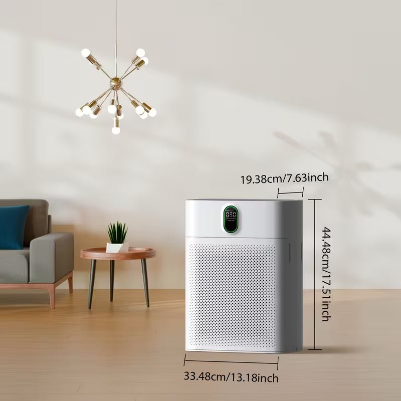 スマート空気清浄機 家庭用 大きな部屋用 PM2.5表示付き Wi-Fi・Alexa対応 広い平方フィートをカバー 自動モード ペットの毛・ホコリ・花粉・煙を99.97%除去 静音モード24dB 両面空気取り込み ホワイト 1個パック